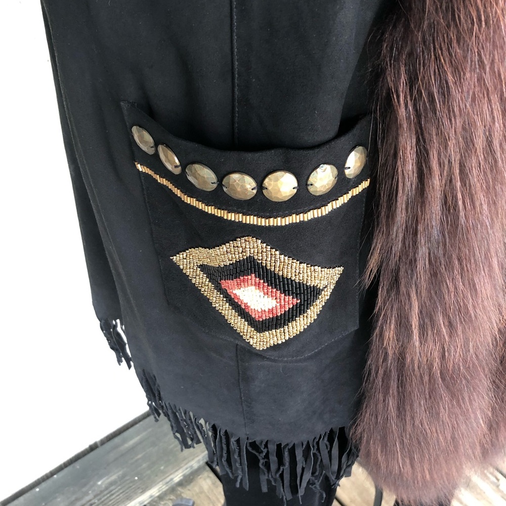 Double D Ranchwear Rainbird Jacket With Real Fur - Picture 5 of 10